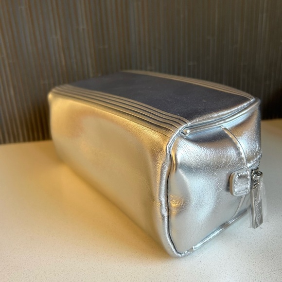Jean Paul Gaultier Metallic Silver Cosmetic Pouch - Picture 6 of 13